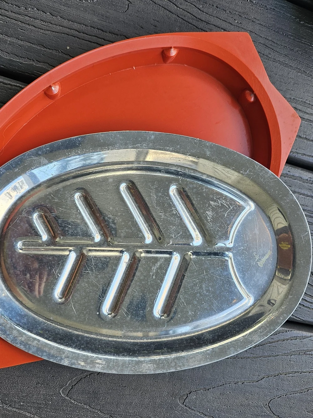 Vintage Nordic Ware Servo-King Sizzling Steak Platter Aluminum Inserts & Bases